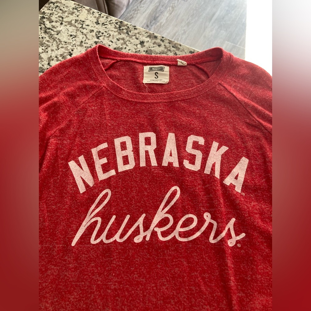 Nebraska Huskers Women's Red Long Sleeve Tee